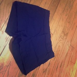 Navy spandex/ nylon shorts